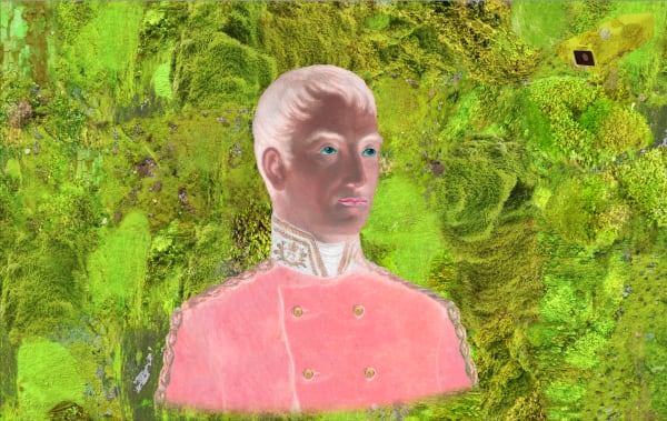 Joan Ross Scrutiny, 2019 hand-painted pigment print on cotton rag paper 76 x 120cm (image size) Edition of 8 plus 2 artist's proofs