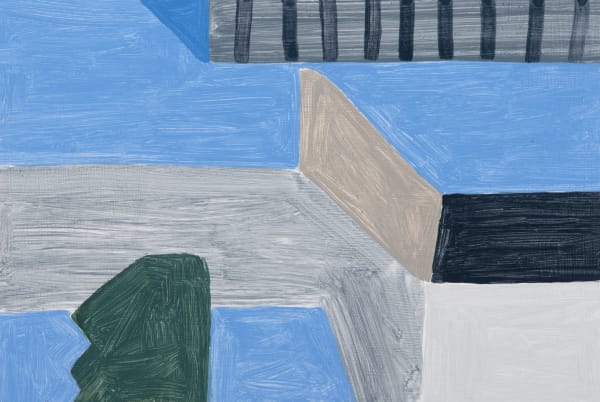 Neridah Stockley Wharf edge, 2021 acrylic on hardboard 20 x 30cm