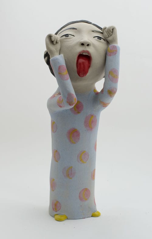 Dai Li Exaggerate, 2016 stoneware 27 x 10 x 12 cm