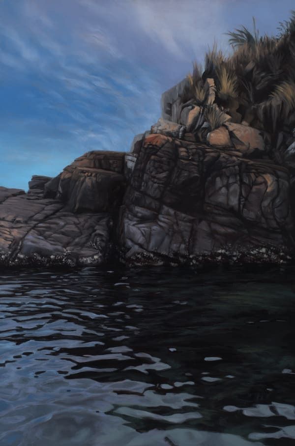 Britt Fazey I see you, 2025 oil on board, framed 31 x 21 cm (board size)