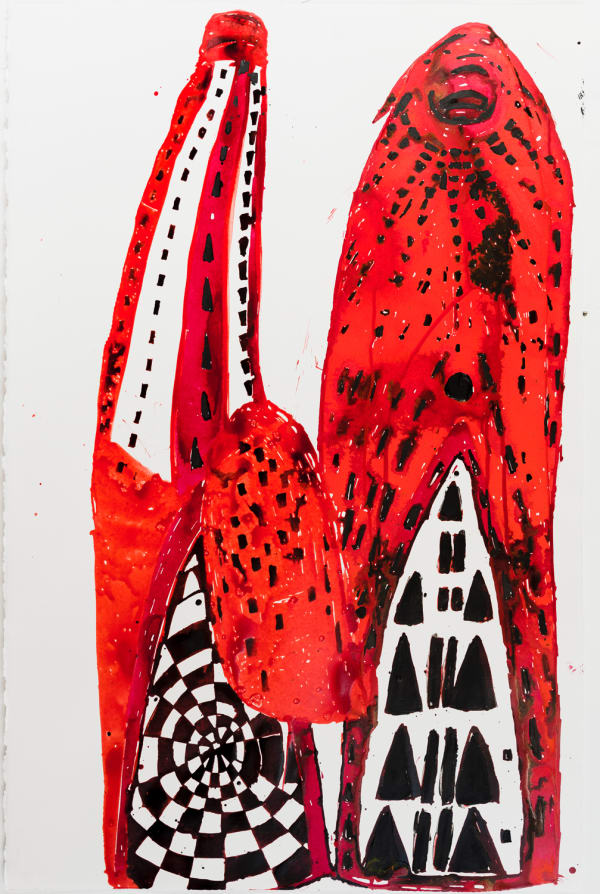 Locust Jones The Lemon Reamer II, 2014 ink on paper 102 x 66 cm (paper size)