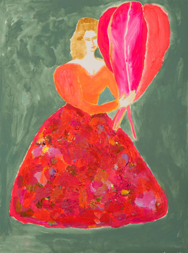 Joan Ross Oh how I adore you, 2025 acrylic on watercolour paper 76 x 56 cm (paper size)