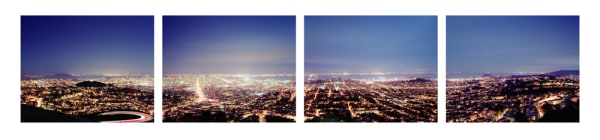 David Stephenson San Francisco from Twin Peaks, 2010 pigment print on cotton rag paper 43.2 x 185.4 cm (paper size)
