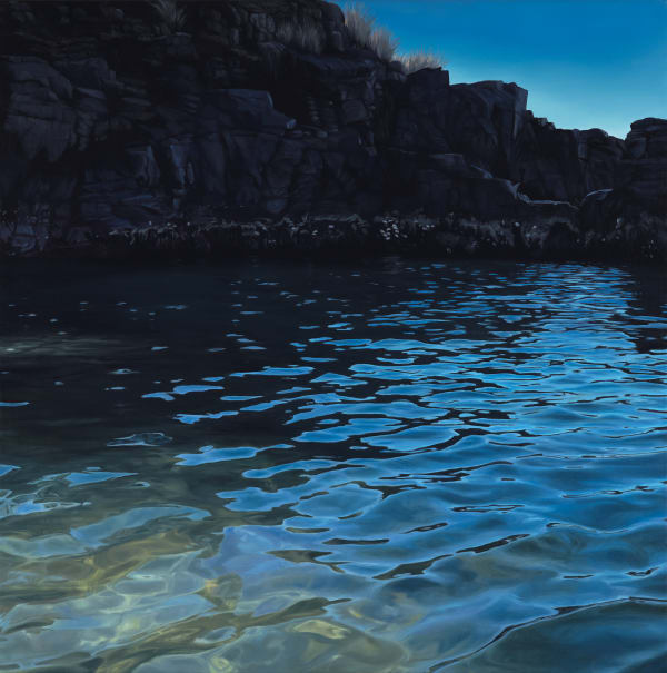 Britt Fazey It's something deeper, 2025 oil on linen, framed 61 x 61 cm (stretcher size)