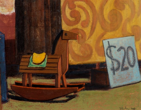 David Keeling 20 bucks, 1998 oil pastel and watercolour on paper, framed 23.5 x 29.5cm (image size), 48 x 52.5cm (framed size)