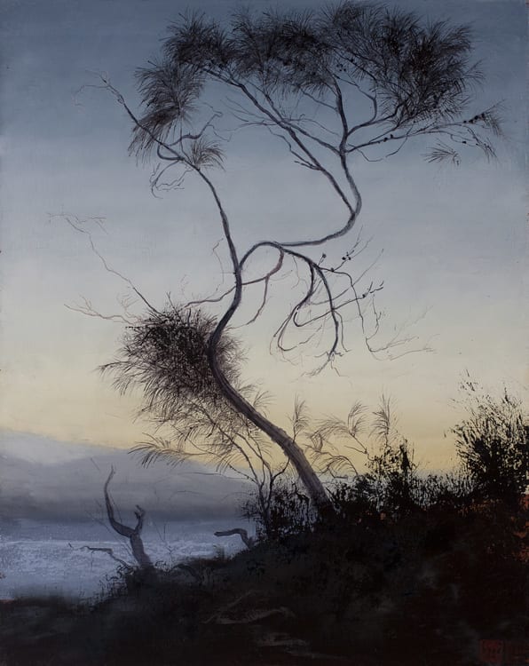 Philip Wolfhagen Balance Point, 2017 oil & beeswax on linen 120 x 96cm