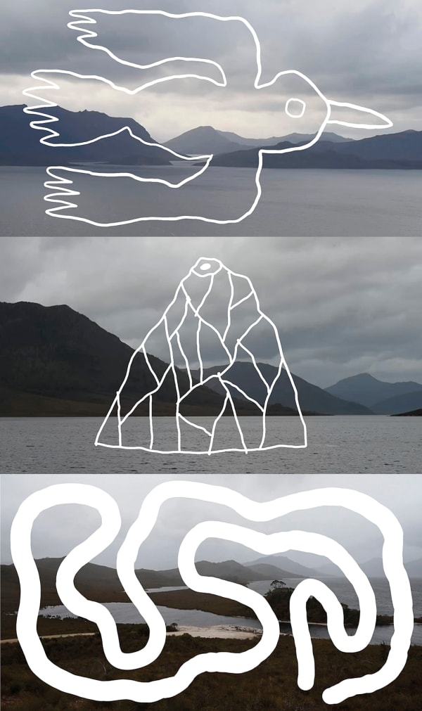 Lou Conboy & Tom O'Hern Postdiluvian antidepressant , 2021 single channel animated video 3 minute loop Edition of 5 plus 2 artist's proofs