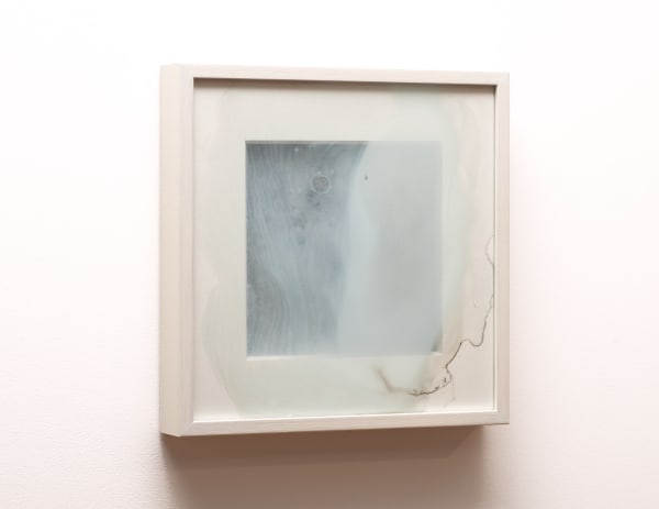 Caroline Rannersberger Sturm und Drang (diminuendo) VI, 2020 Mixed media on paper; kiln fired painted glass, framed 33 x 33cm