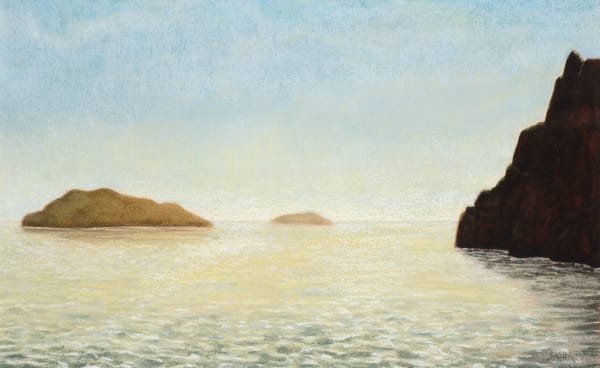 David Keeling Archipelago, 1998 oil pastel and watercolour on paper, framed 39.5 x 63cm (image size), 64.5 x 86cm (framed size)