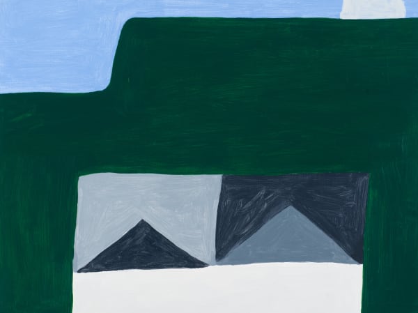 Neridah Stockley Hill with a cloud, 2022 acrylic on hardboard 45 x 61cm