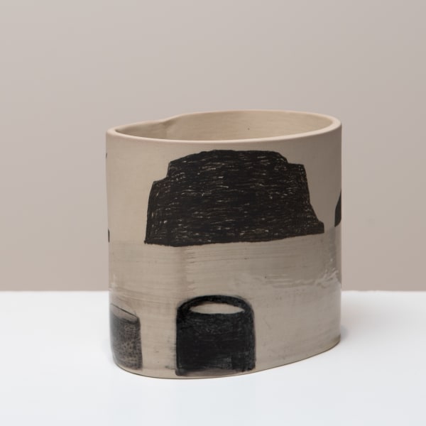 Neridah Stockley Two islands, 2024 stoneware with underglaze and glaze 16 x 18 x 13.5 cm