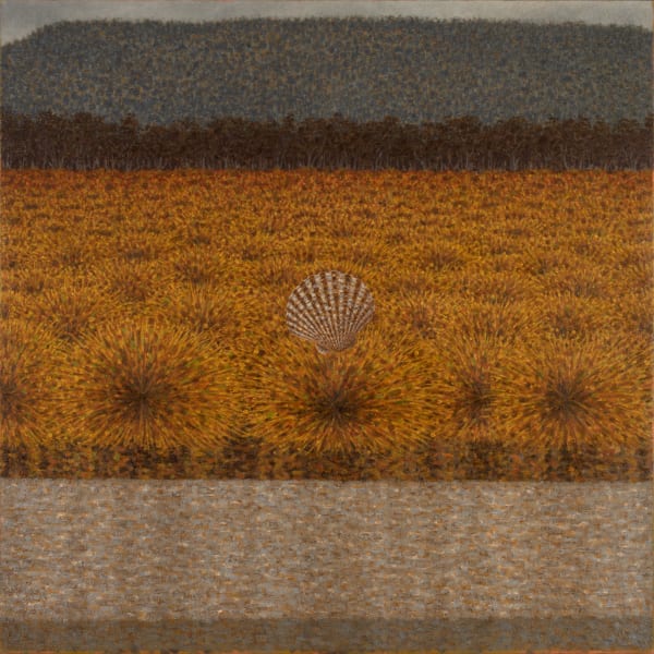 Richard Wastell Travelling song, East to West, 2021 oil and pumice on linen 153 x 153cm ( stretcher size )