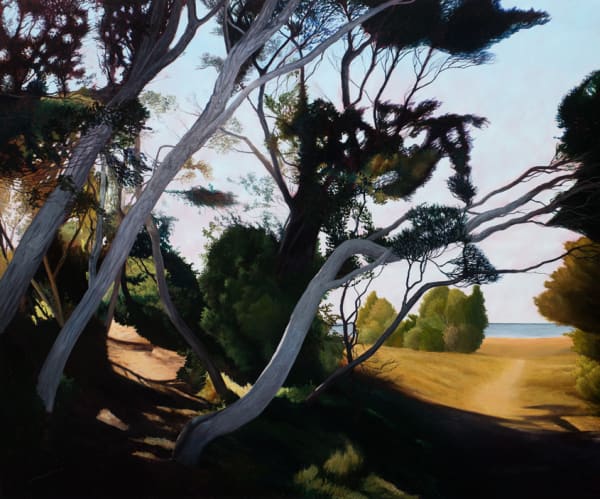 David Keeling From dark to light, 2017 oil on linen 153 x 183 cm