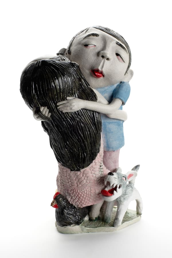 Dai Li Hug, 2012 stoneware 28 x 18 x 10cm