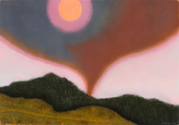 Richard Wastell Sun through autumn smoke, 2006 Charcoal & pastel on paper, framed 86 x 122cm