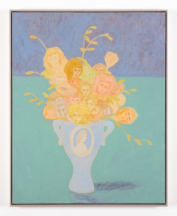 Joan Ross We were everywhere, 2025 acrylic on canvas, framed 100 x 80 cm