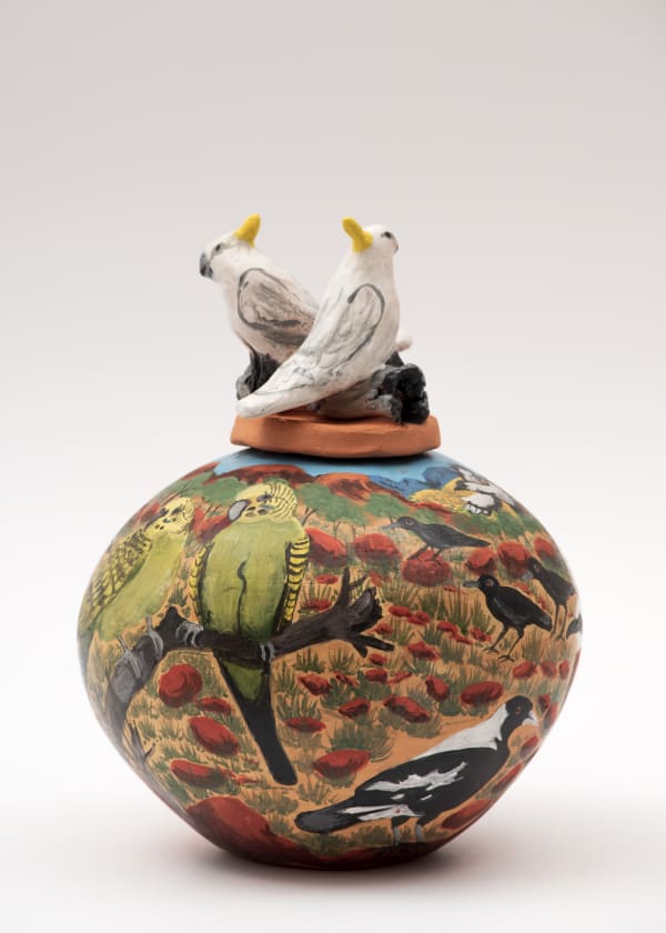 Judith Pungarta Inkamala Thepa Mapa, 2020 Terracotta and Underglazes 27 x 21cm