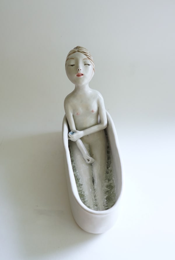 Dai Li Bath no. 4, 2023 glazed stoneware 20 x 10 x 16 cm