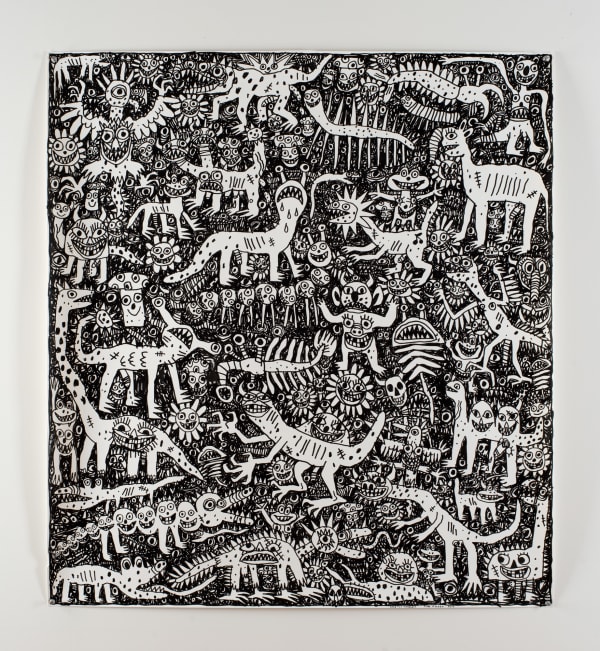 Tom O'Hern Beastly Careless, 2019 Acrylic on paper 110 x 100cm