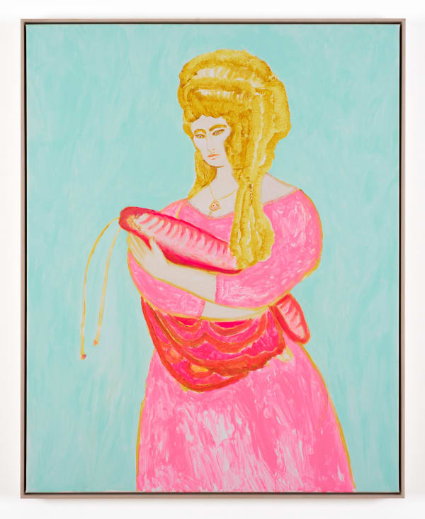 Joan Ross Whose a good moth?, 2025 acrylic on canvas, framed 100 x 80 cm