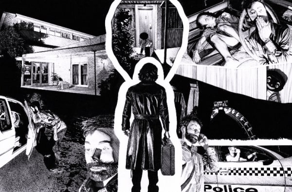 Matt Coyle Homing in, 2003 pure pigment ink on Arches 300gsm paper, framed 35 x 53 cm