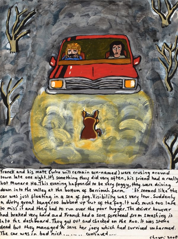 Chayni Henry Crusin’ I, 2008 acrylic on wooden panel 40.5 x 30.5cm
