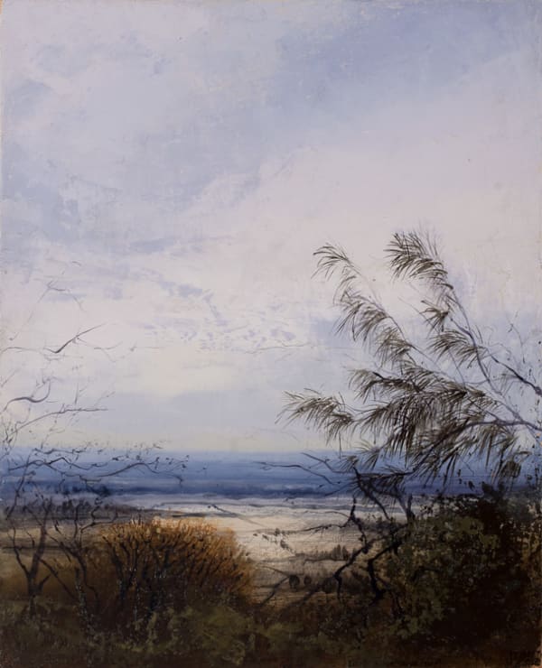 Philip Wolfhagen little hinterland no.4, 2017 oil & beeswax on linen 57 x 46cm