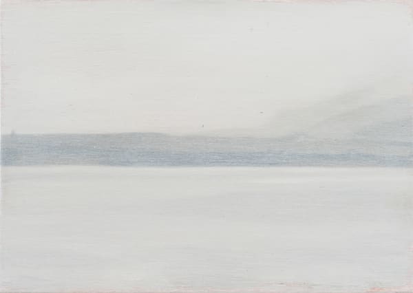 Alexander Okenyo Present longing II, 2021 oil on board, framed 24 x 33 cm (framed size)
