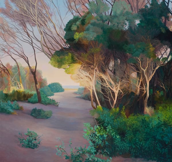 David Keeling Perfect day into night, 2016 oil on linen 107 x 112cm (stretcher size)