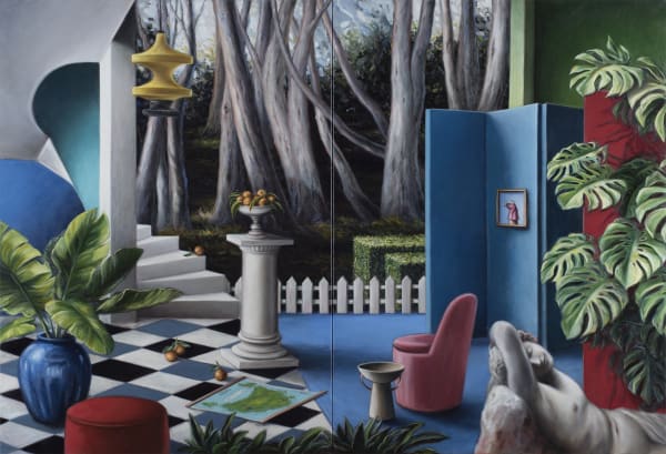 Amber Koroluk-Stephenson Nearness of Distance, 2018 oil on linen diptych: 152 x 224cm