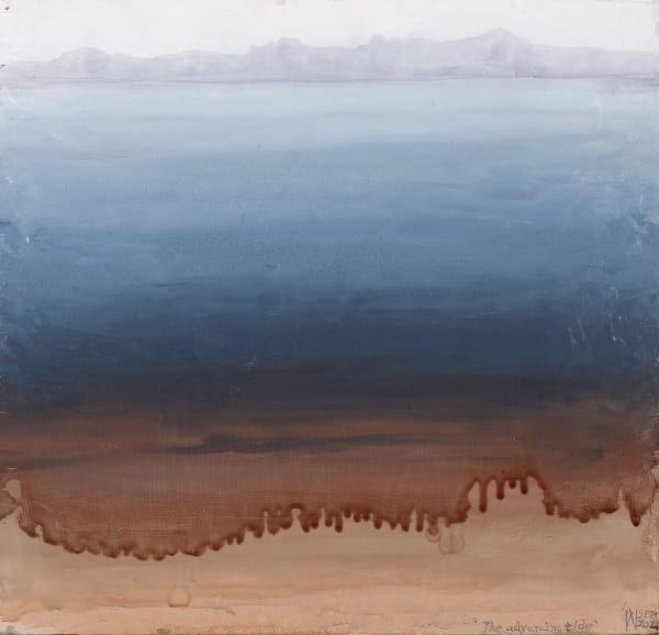 Philip Wolfhagen The advancing tide, 2021 oil on board 30 x 31.5 cm