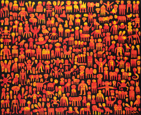 Tom O'Hern Shroom Doom, 2021 acrylic on canvas 198 x 244 cm (stretcher size)
