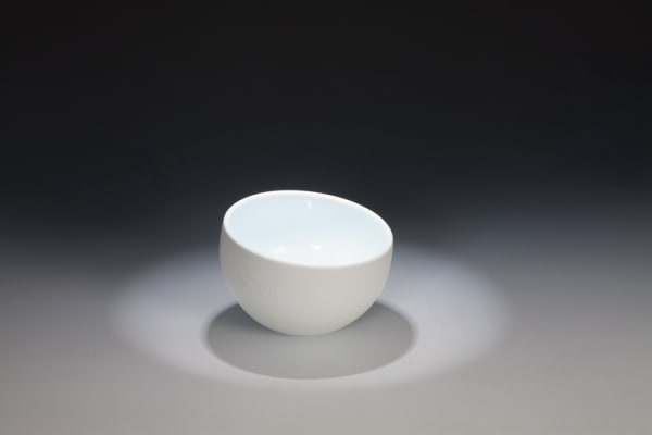 Les Blakebrough Sea at Coledale, 2017 small tilted bowl 11.5 x 16.5cm