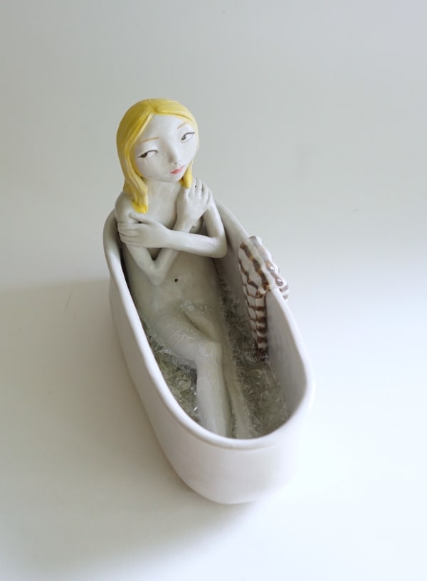 Dai Li Bath no. 3, 2023 glazed stoneware 23 x 10 x 17 cm