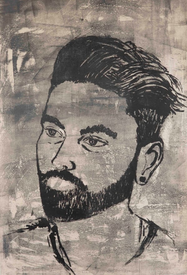 Barbie Kjar, Portrait of Seann, 2019