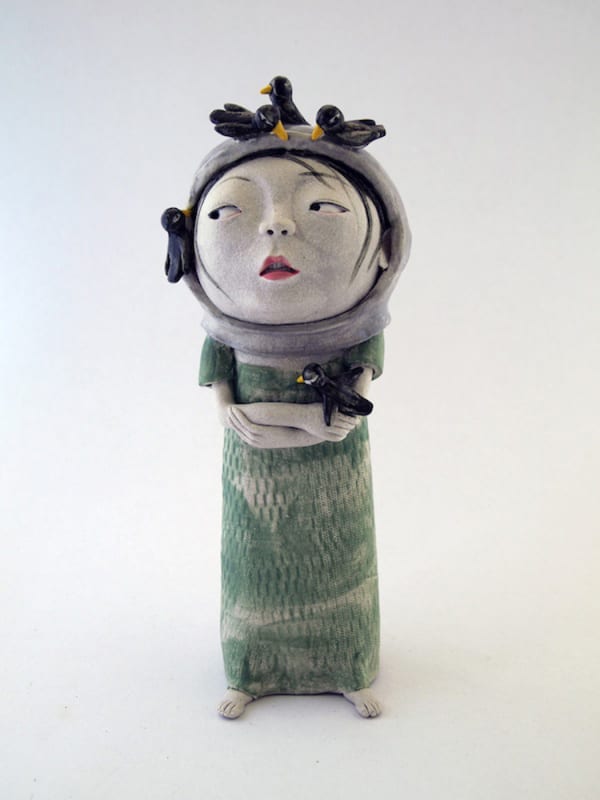 Dai Li Prevent, 2013 stoneware 23 x 11 x 11.5 cm (overall size)