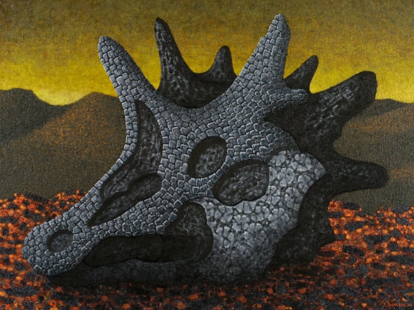 Richard Wastell The wild beasts, 2006 Oil & marble dust on linen 132h x 182w cm