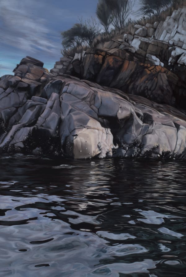 Britt Fazey Still here, 2025 oil on board, framed 31 x 21 cm (board size)