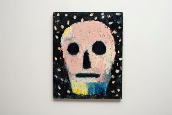 Tom O'Hern Abel, 2025 oil stick on board 50 x 40 cm (board size)