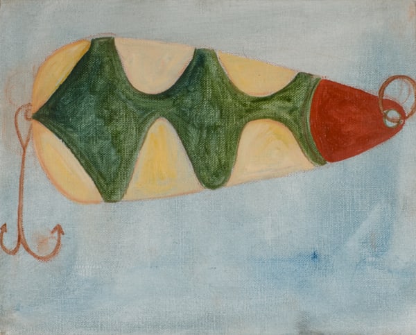 Barbie Kjar Wonder, 2011 oil on linen, framed 26 x 20.5 cm (stretcher size) 28.5 x 23.5 cm (frame size)
