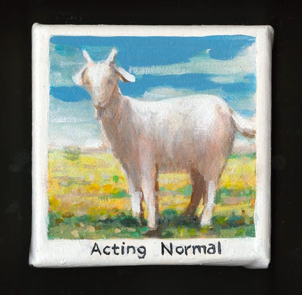Robert O’Connor Iconotropy 12, 2020 oil on canvas 10 x 10cm