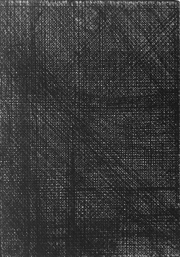 Raymond Arnold Elsewhere World Fragment No 82 2nd state, 2019 Etching on Arches 300gsm paper 40 x 30cm Edition of 4