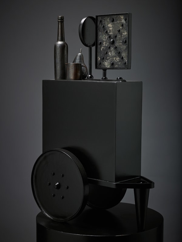 Curtis Hore Wagon 1, 2015 steel & bronze 63.5 x 40.5 x 21 cm