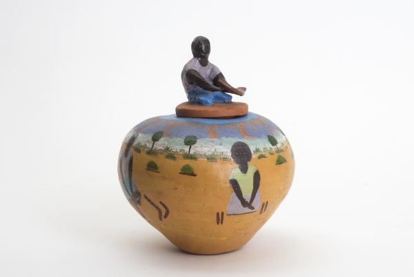 Dawn Wheeler Ngala Lila Outstation, 2018 terracotta and underglazes 22 x 17 cm