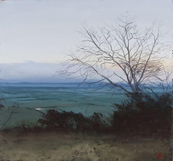 Philip Wolfhagen Black Wattle, 2009 oil & beeswax on linen, unframed 96h x 103w cm