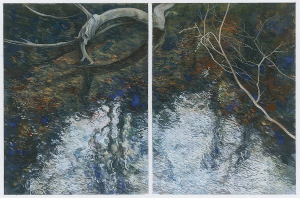 Sue Lovegrove 11.5, 2020 watercolour and gouache on paper, framed 8 x 12cm (image size), 29 x 32cm (framed size)