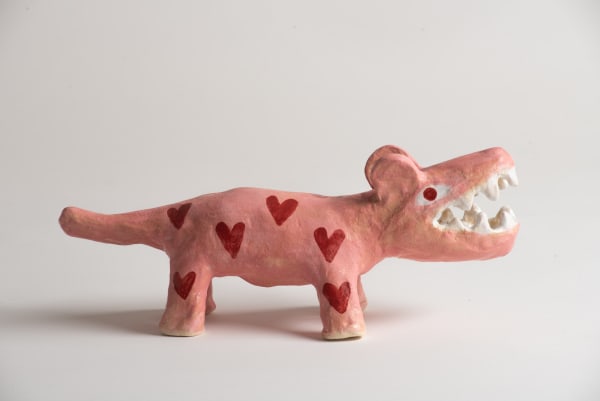 Tom O'Hern Sex Dog, 2025 ceramic & glaze 15 x 38 x 16 cm (overall size)