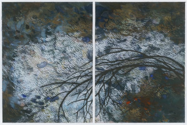 Sue Lovegrove 11.16, 2020 watercolour and gouache on paper, framed 8 x 12cm (image size), 29 x 32cm (framed size)