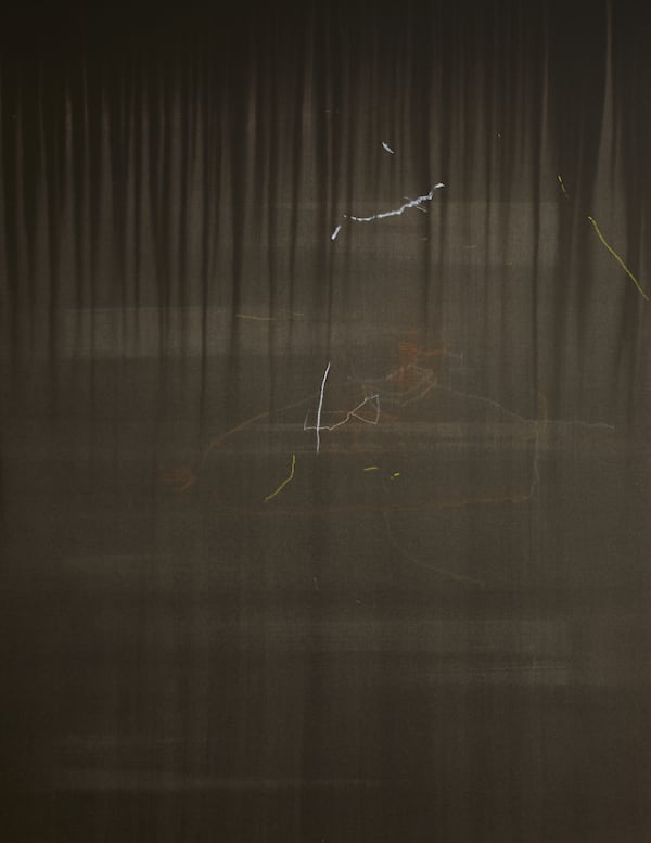 Sara Maher The Cracking and the Murmur, 2020 ink and pastel on paper 147 x 116cm (paper size)