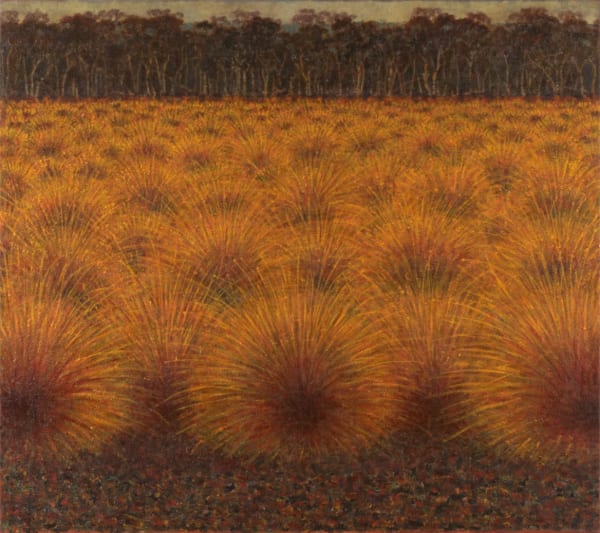 Richard Wastell Grasslands, High Country, Tasmania, 2014 oil & pumice on linen 137 x 183cm (stretcher size)